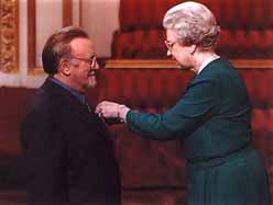 Acker with HRH Elizabeth II
