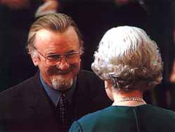 Acker with HRH Elizabeth II